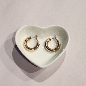 Chunky Gold-Toned Hoop Earrings